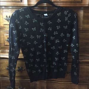 Divided H&M Black with Gold bows sweater
