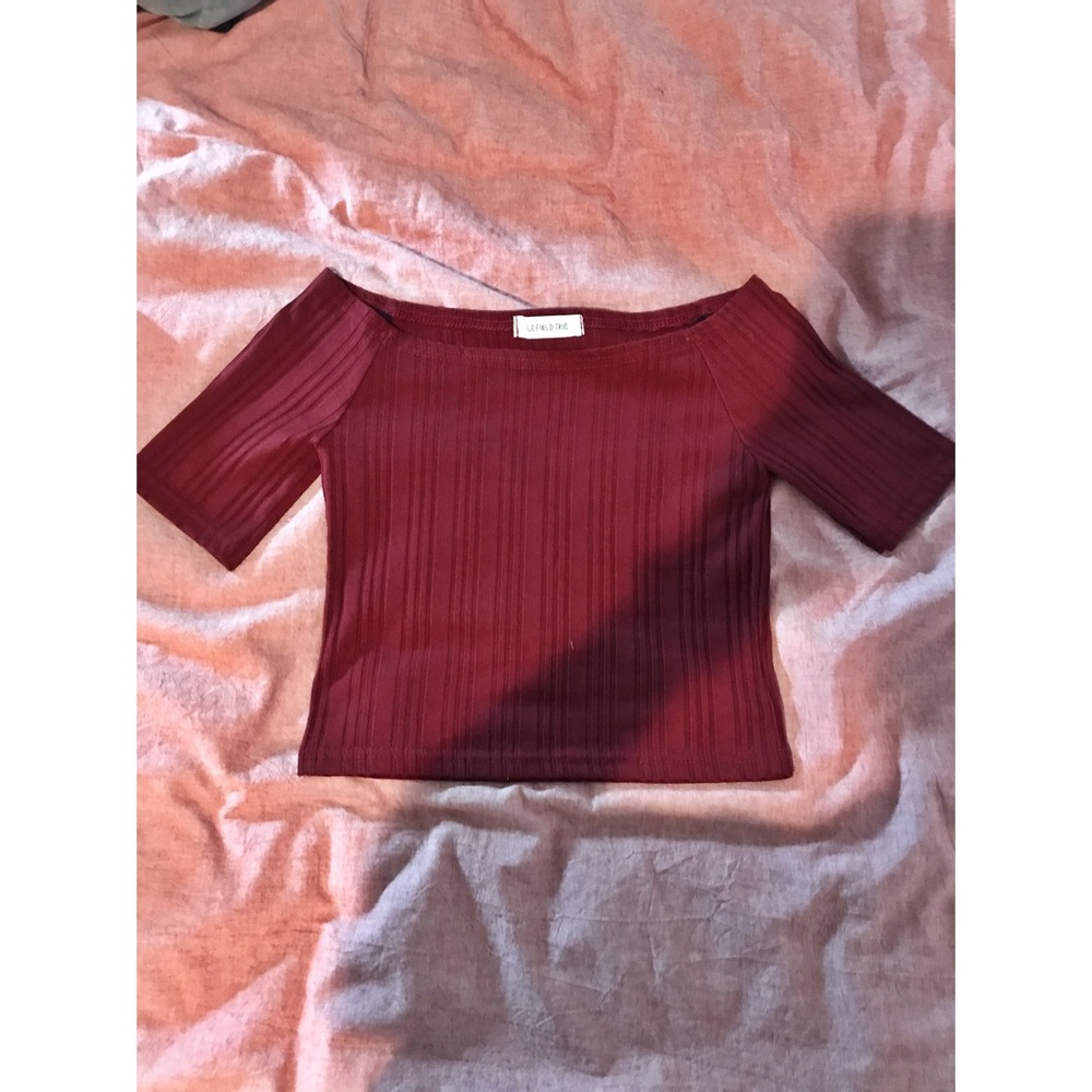 Off the Shoulder Crop Top