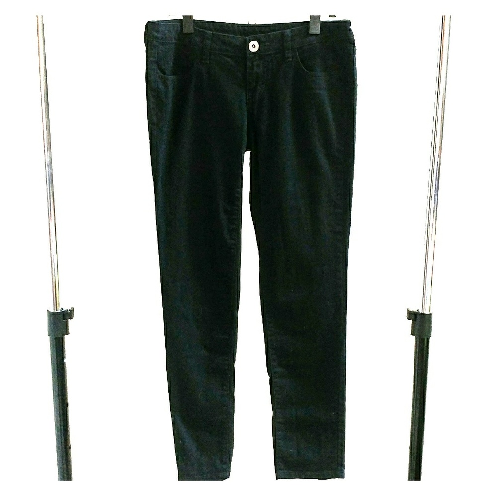 City Streets black denim stretchy skinny jeans
