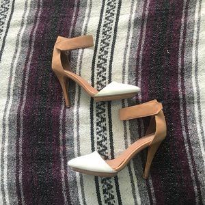 Jeffrey Campbell tan leather heels