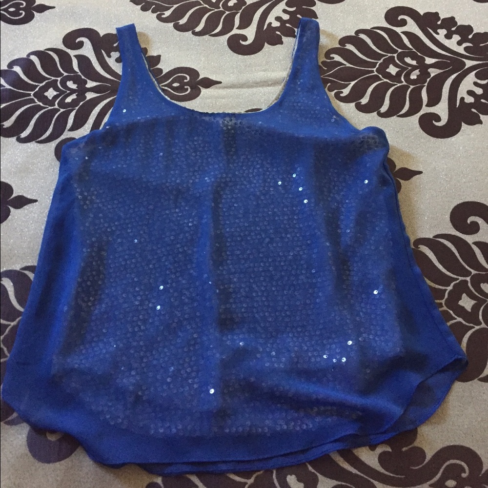 AQUA blue sexy Blouse size M