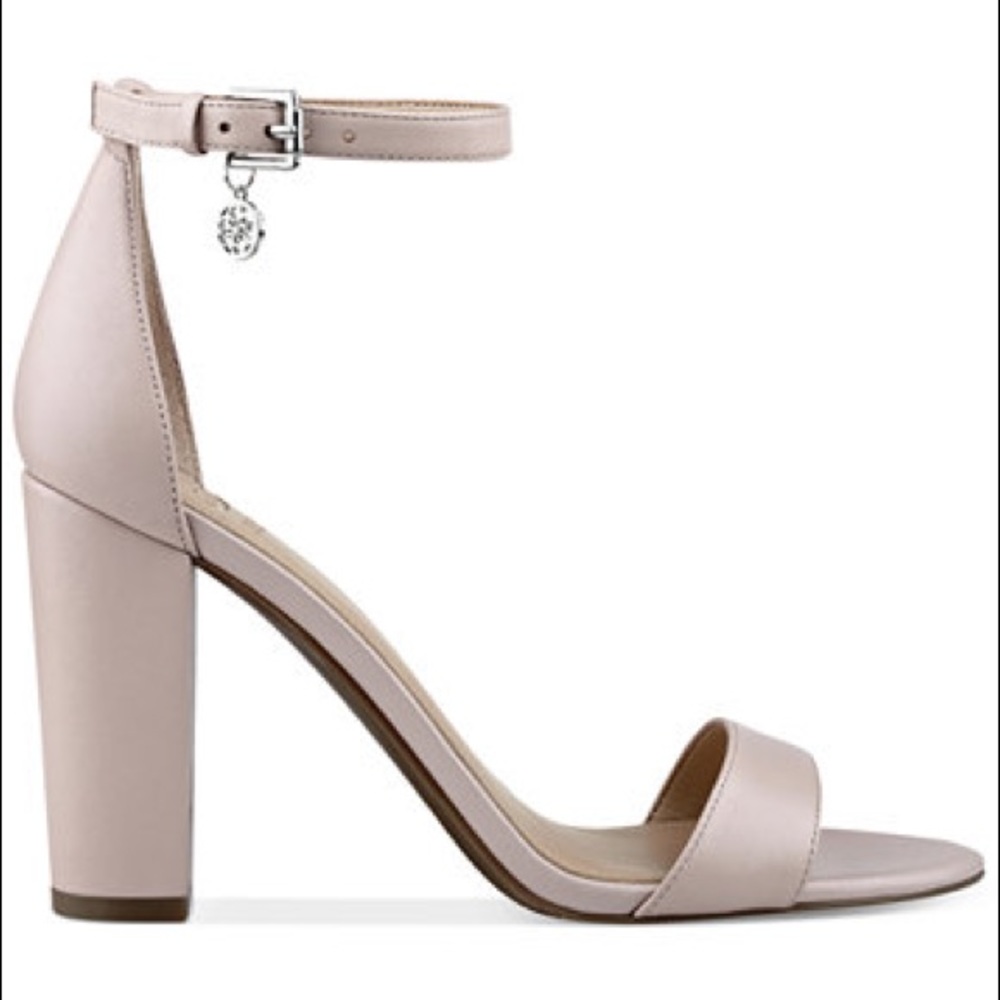 Bamboo two piece block heel