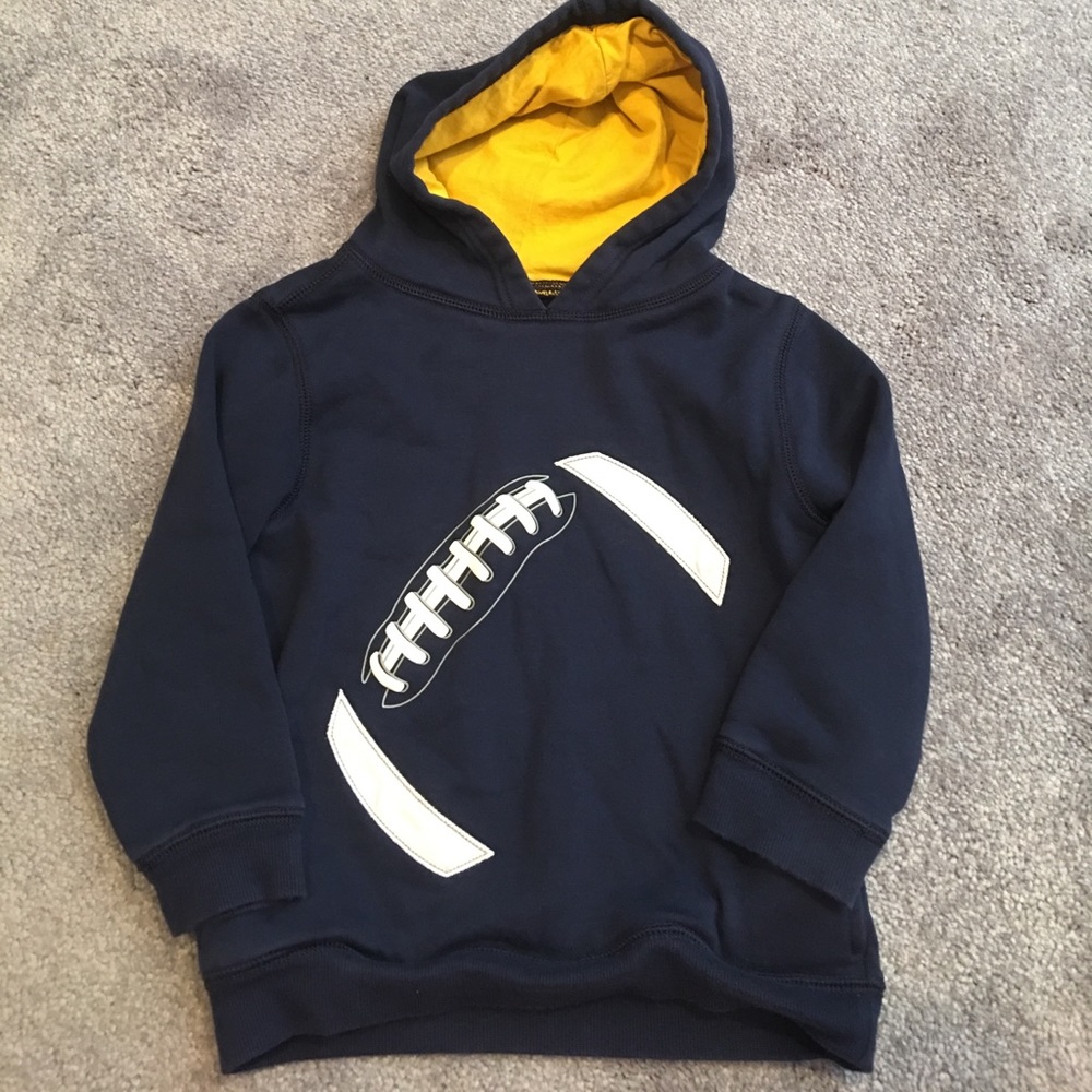 Gymboree hooded football sweater