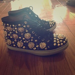 Jeffrey Campbell black Leather sneakers