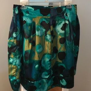Green Blue &Gold Skirt Worthington 100% Polyester