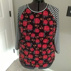 Lularoe Floral & Stripe Randy