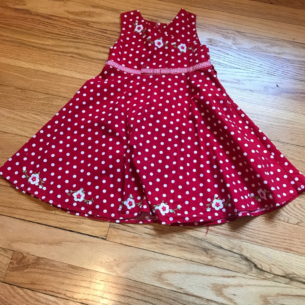 Bluberi boulevard girl polka dot dress, size 4