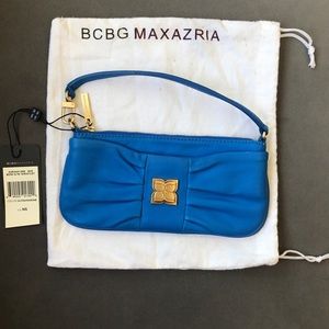 BCBG Blue Wristlet