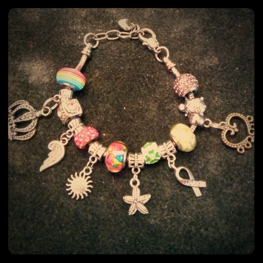 Custom made charm bracelet