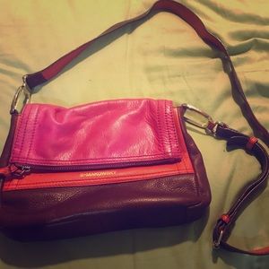 B. Makowsky Leather Cross Body Bag