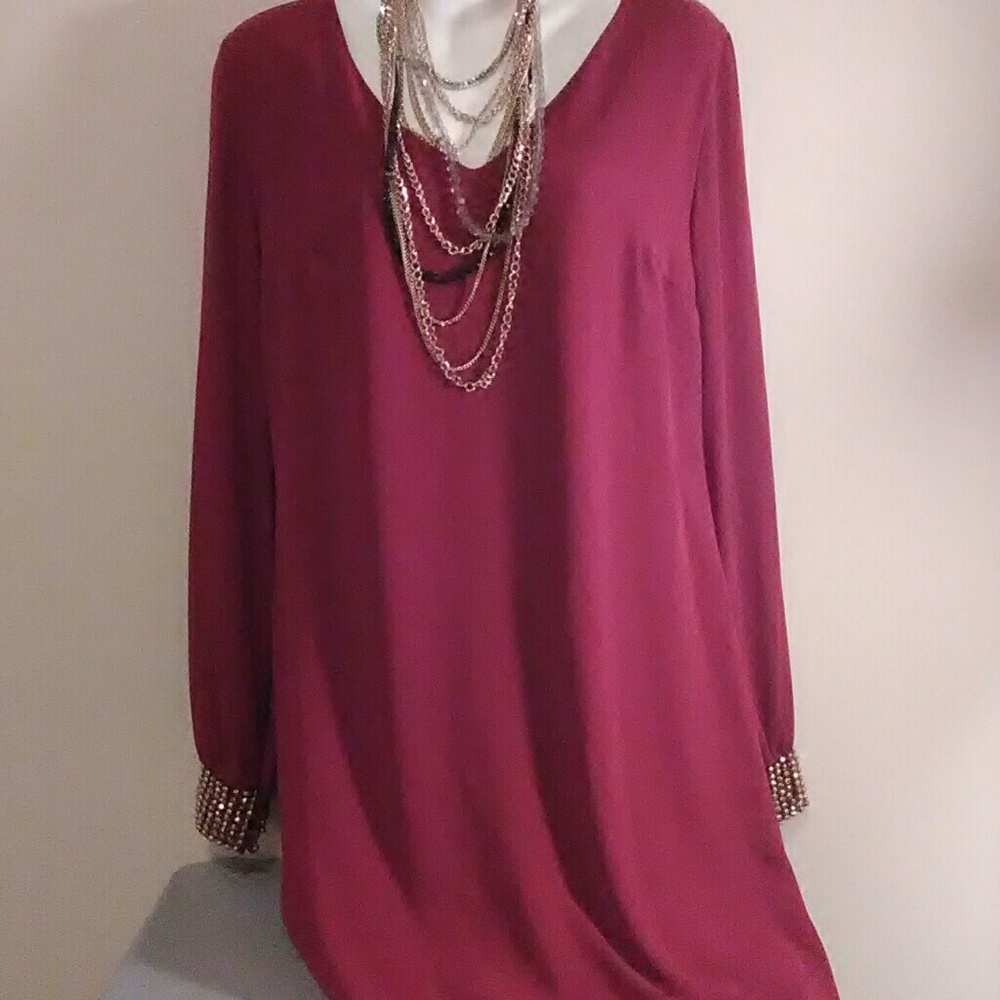 Marron gold dazzle dress