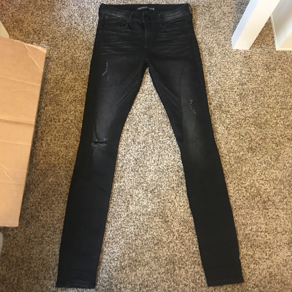 Express Black Skinny Jeans 2r
