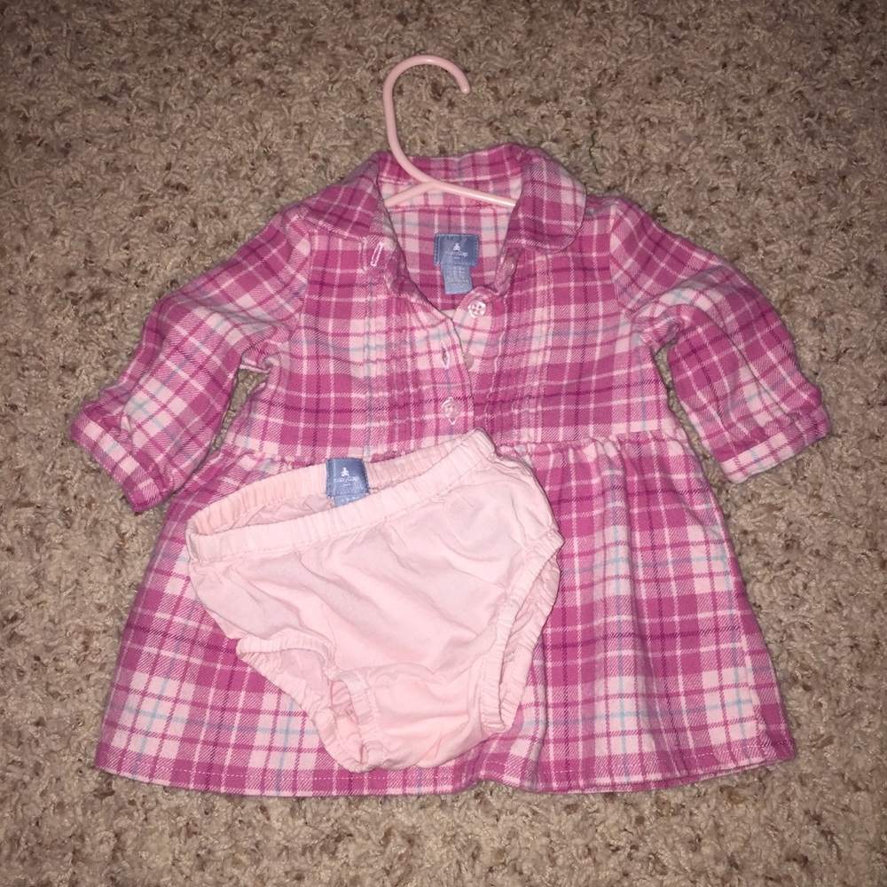 Baby Gap Flannel dress with bloomers (never worn)