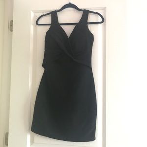 body-con black dress