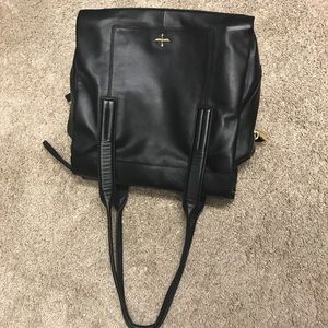 Pour la victoire large black leather purse