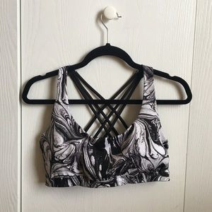 Victoria's Secret Sport Bra, B&W Marble