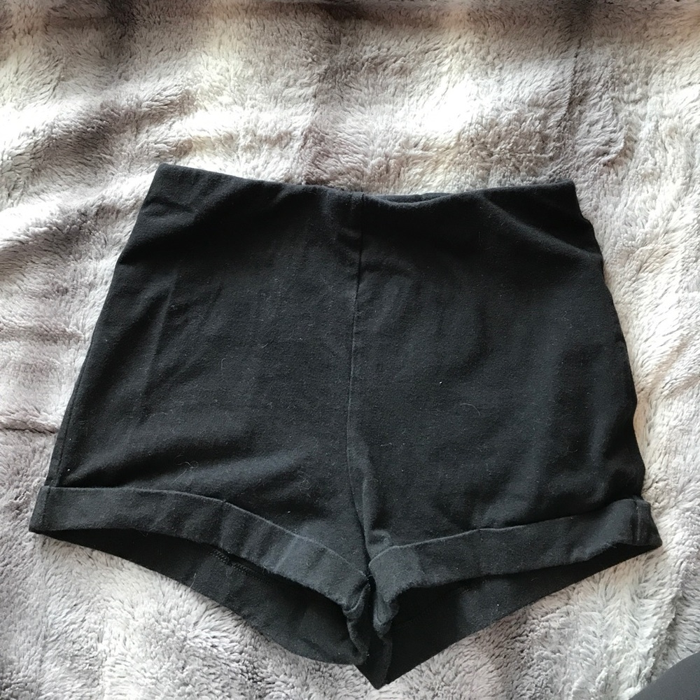 F21 High wasted spandex-like shorts