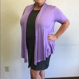 Lavender cardigan NWT Plus Size