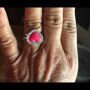 Swarovski heart ring new