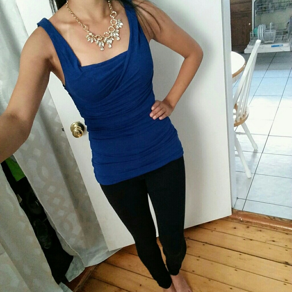 Blue tank top