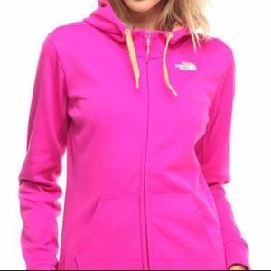 The North Face Bright Pink Zip up Hoodie
