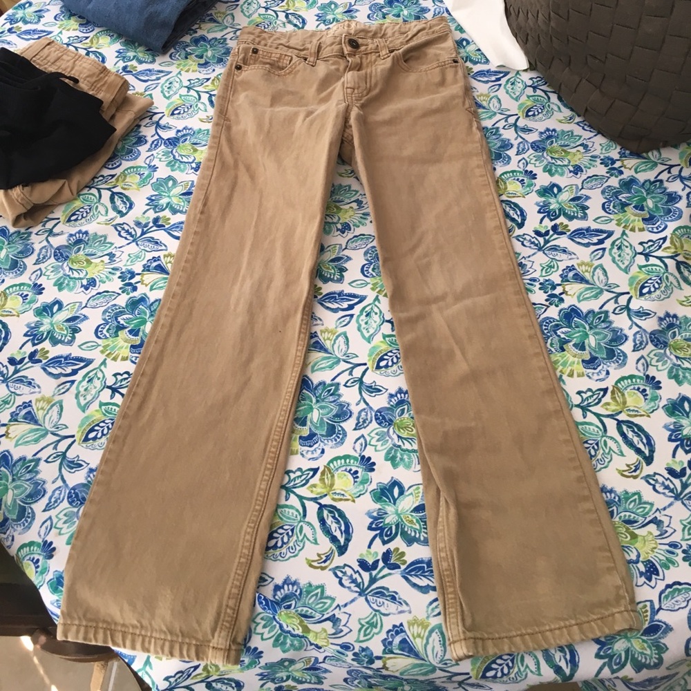 Khaki straight fit pants