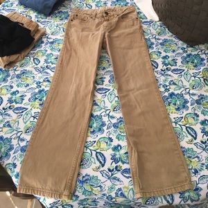 Khaki straight fit pants