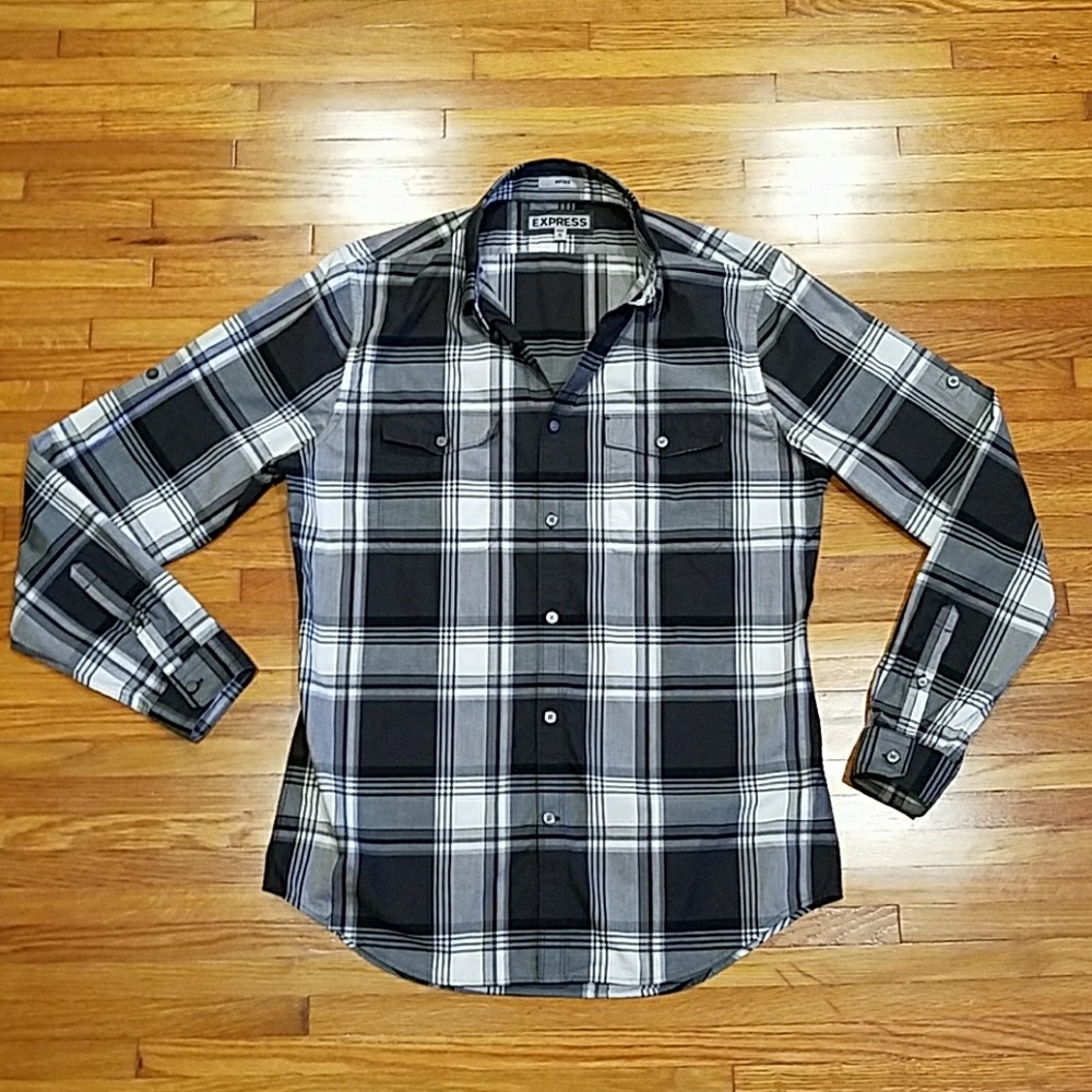 Express long sleeve button down shirt