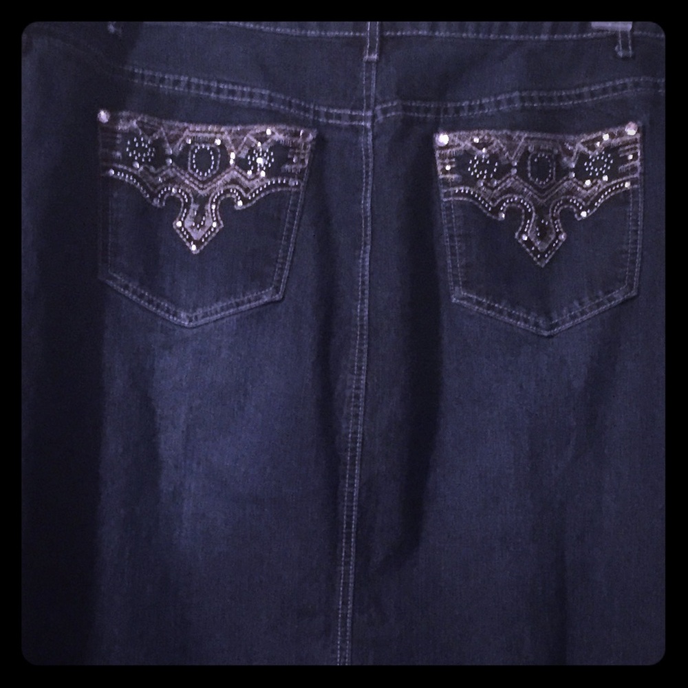 Christopher and Banks Denim Skirt