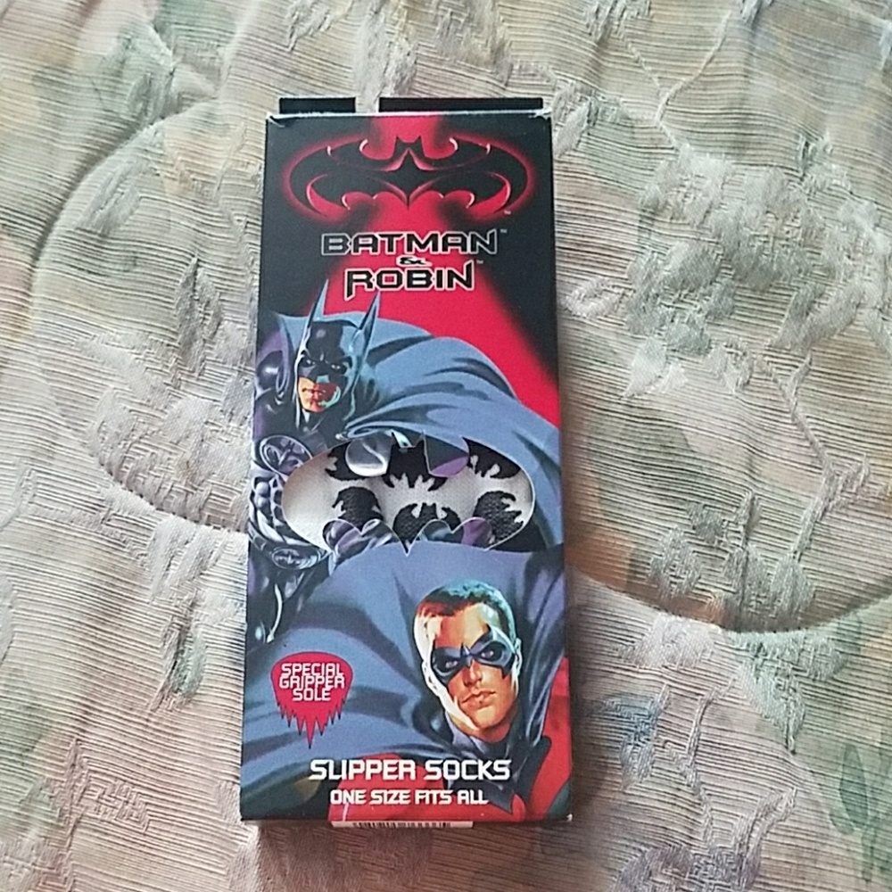 Batman and Robin socks