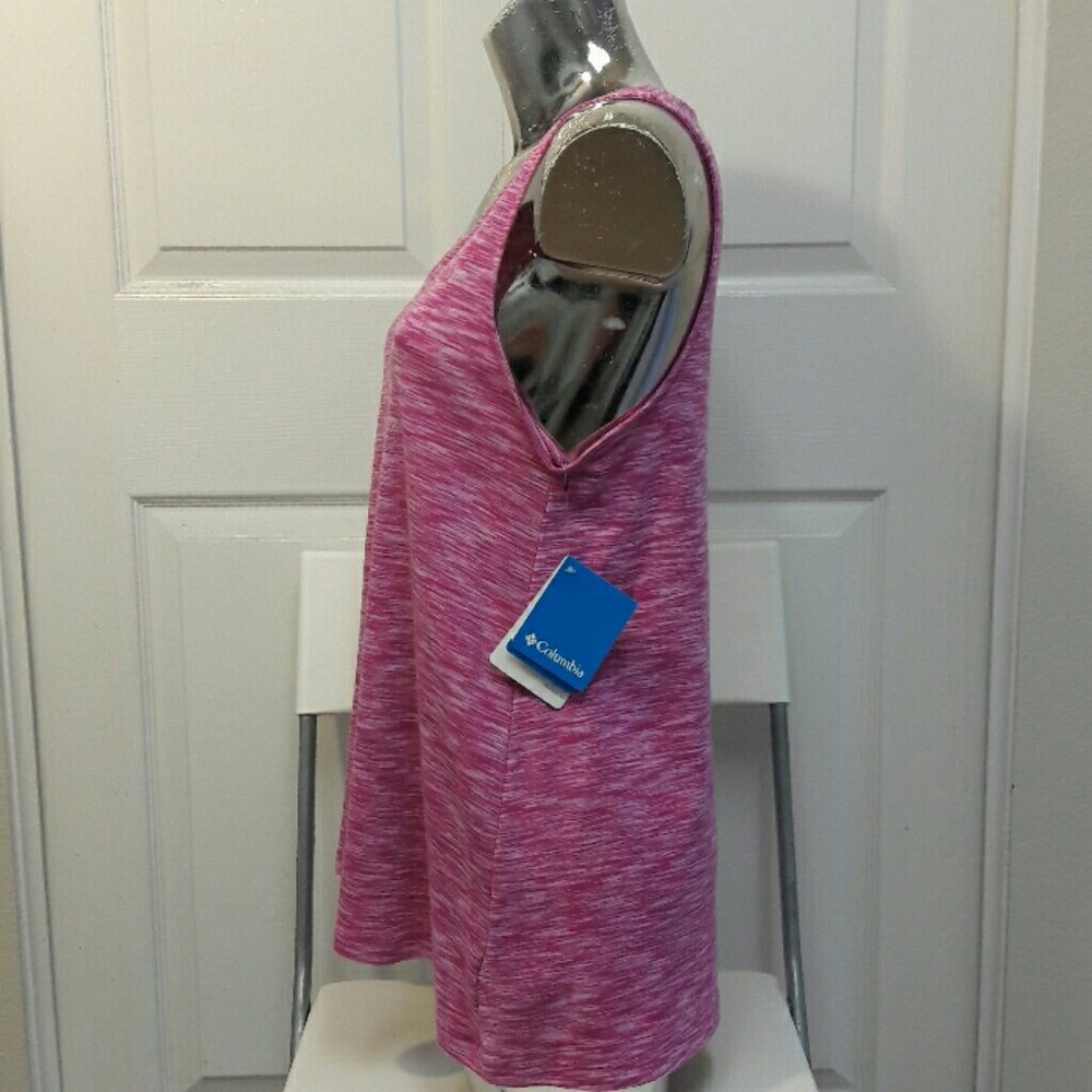 COLUMBIA Womens Pink Tank Top - Picture 3 of 6
