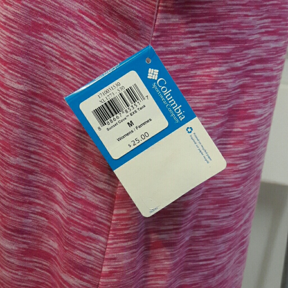 COLUMBIA Womens Pink Tank Top - Picture 5 of 6