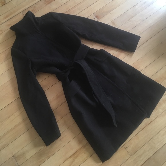 H&M Jackets & Blazers - H&M Black Pea Coat