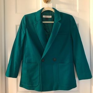 French connection green fashion blazer