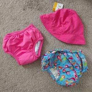 🚫DONATED Swim diapers with sun hat