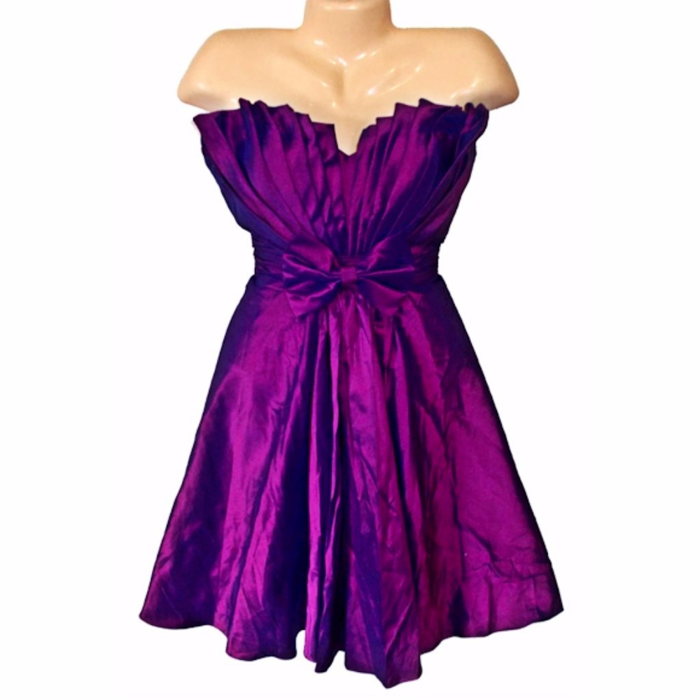 NWT Violet Purple Taffeta Formal Dress