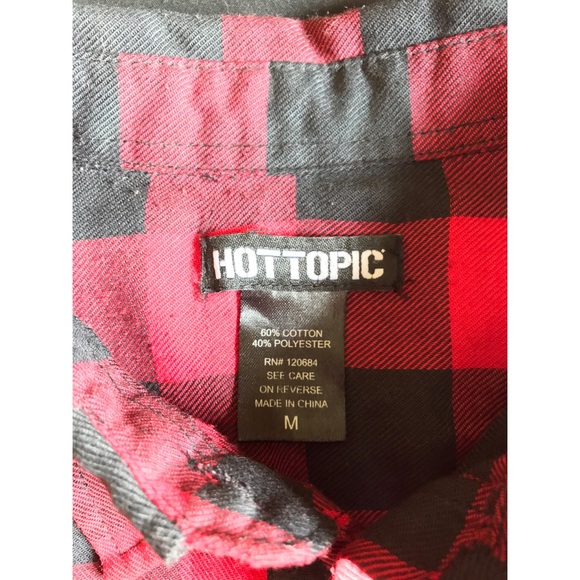 Hot Topic Red Flannel - Picture 3 of 3