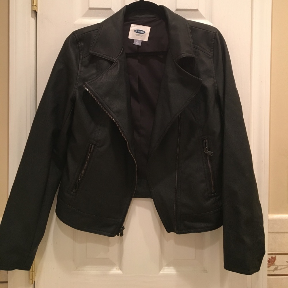 Old navy faux leather jacket