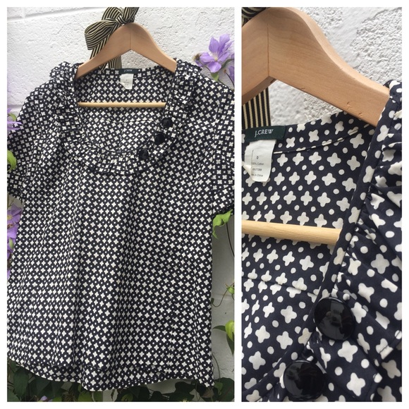 J. CREW GAPHIC PRINT TOP - Picture 1 of 4