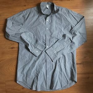 American Apparel Black/white checkered dress shirt