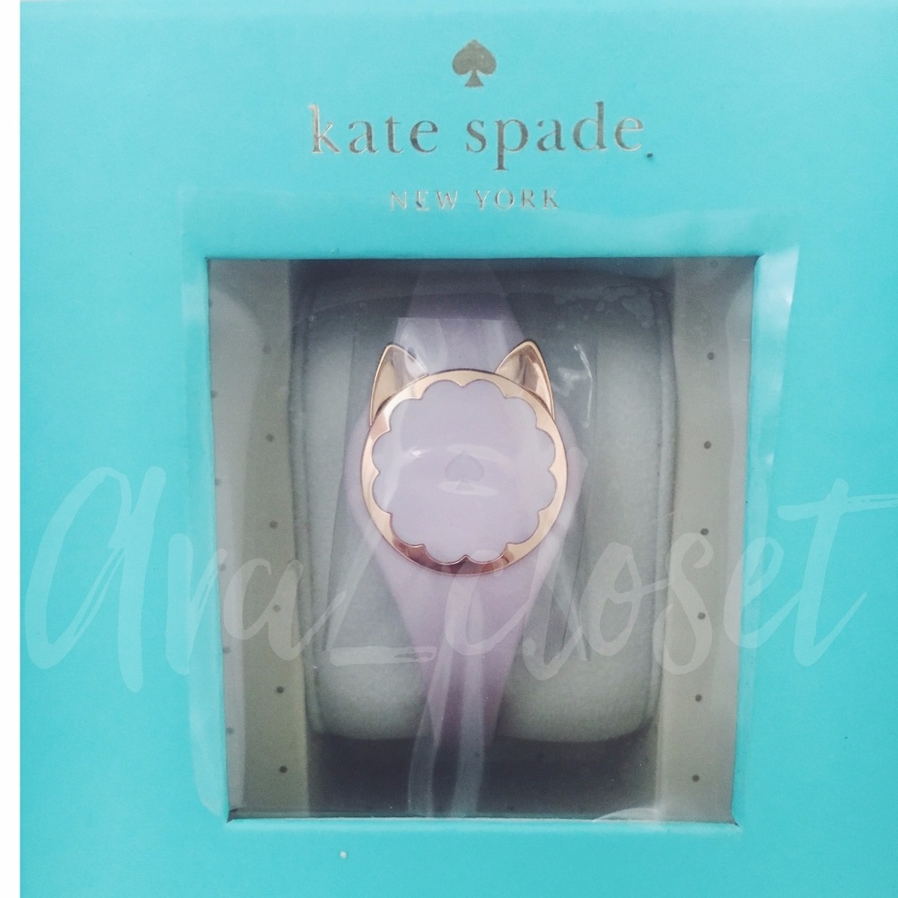 Kate Spade Tracker pink gold cat ears