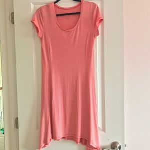 red and white stripped dress