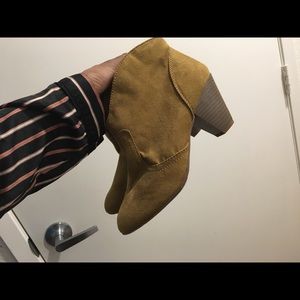Tan Suede Ankle Boots from Candies- Size 7 1/2