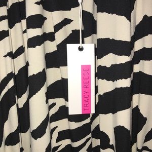 XS form fitting Tracy Reese Zebra Dress