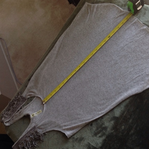 FREE PEOPLE fringe shoulder tank top - Picture 3 of 6