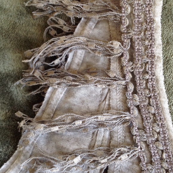 FREE PEOPLE fringe shoulder tank top - Picture 4 of 6