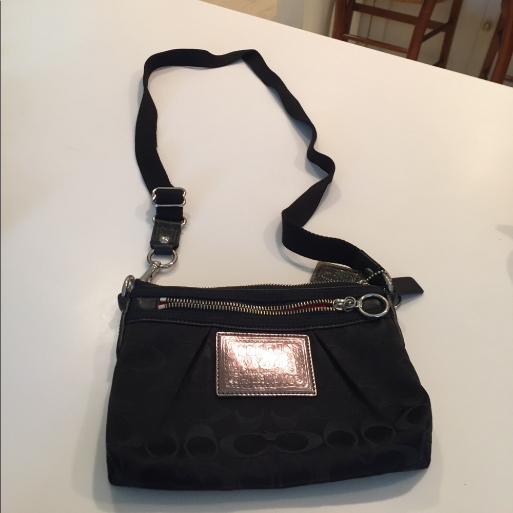 Black coach crossbody bag