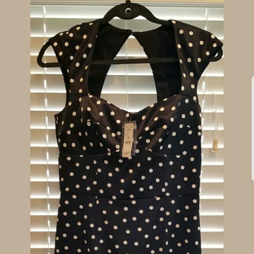 White house black market polka dot dress nwt - Picture 1 of 4