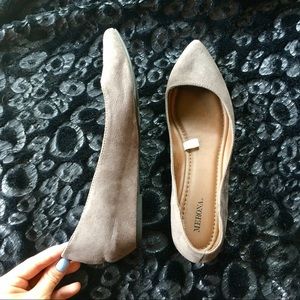 Suede Pointy Flats