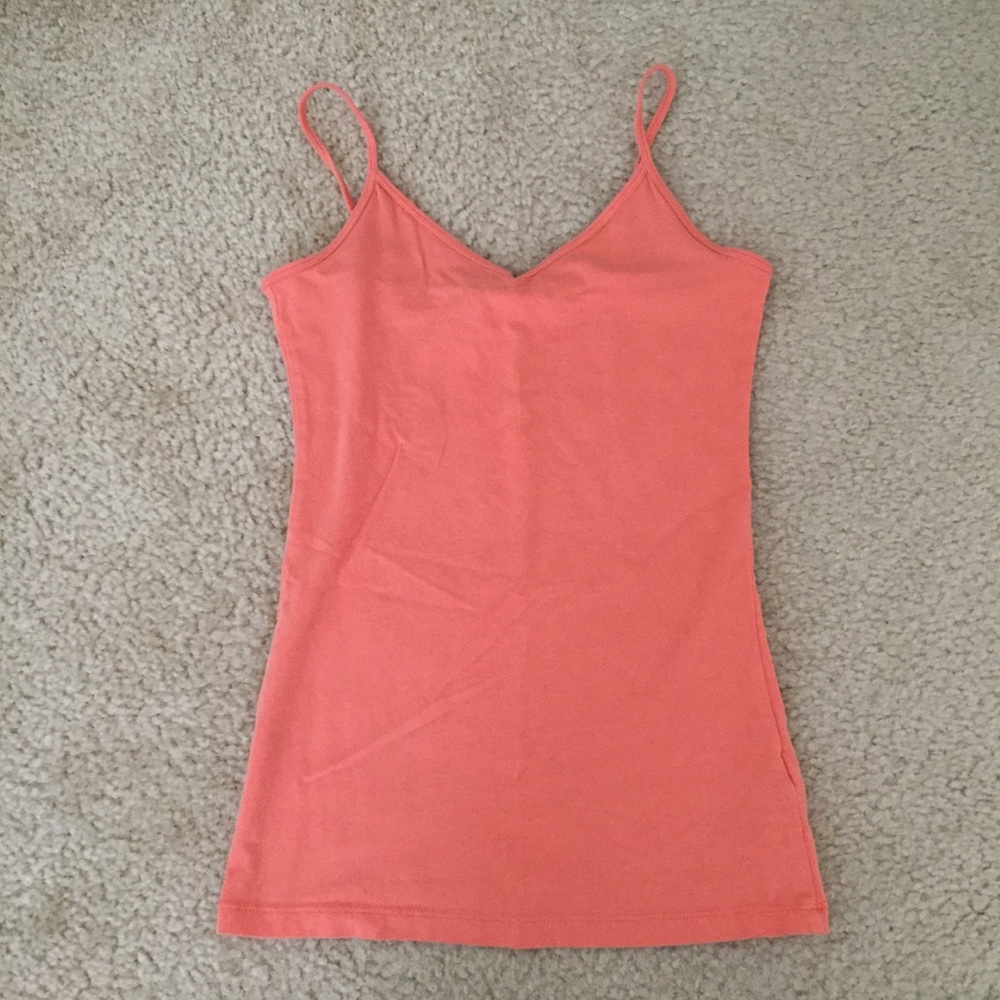 Tangerine spaghetti strap top